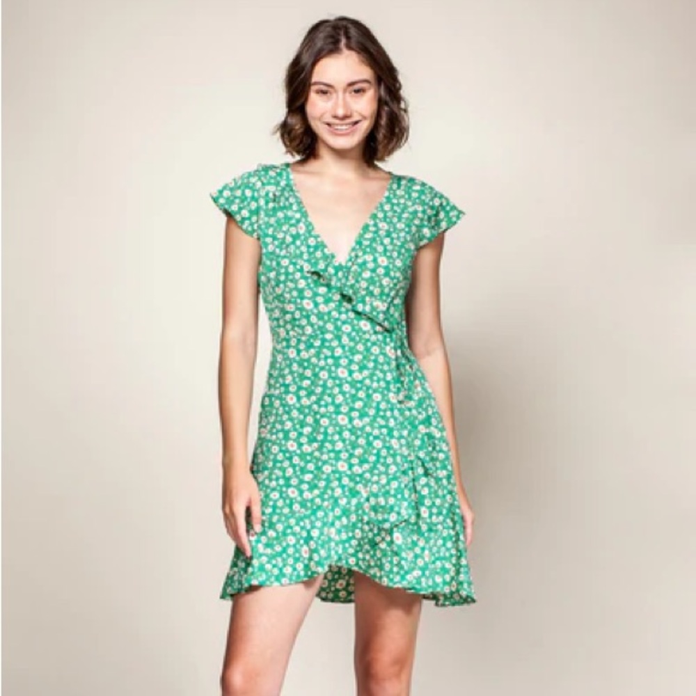 The Nova Dress - Green Pink Martini